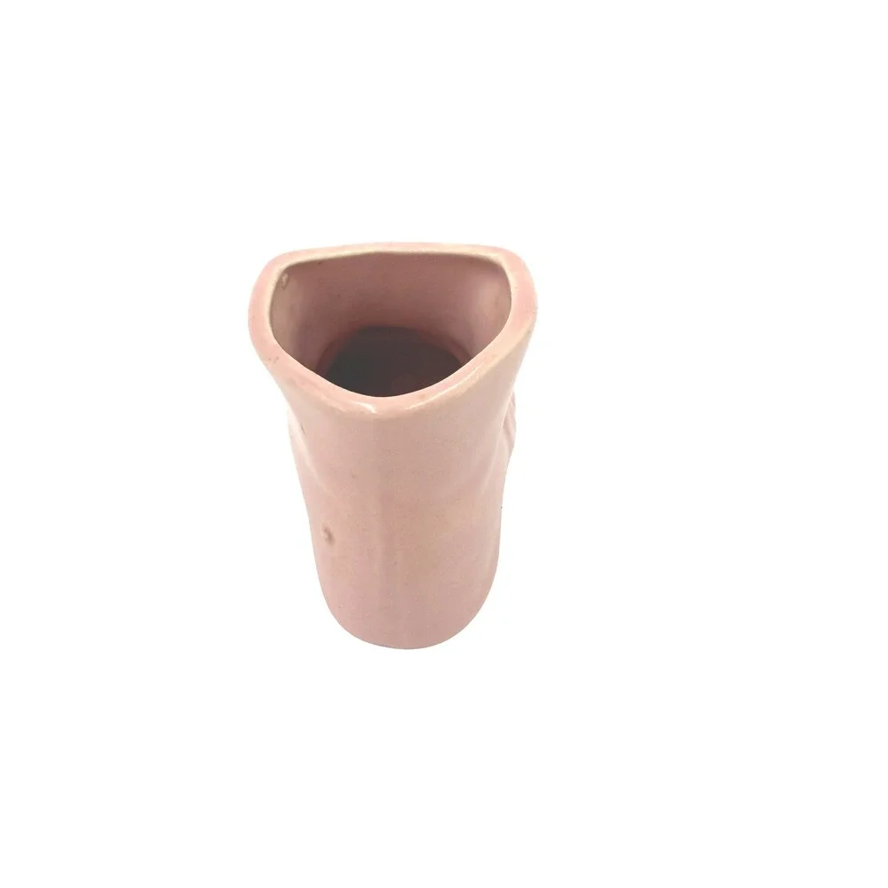 Vintage Pink Ceramic Baby Shoe Planter‎ Bootie Trinket Dish Mid Century Nursery